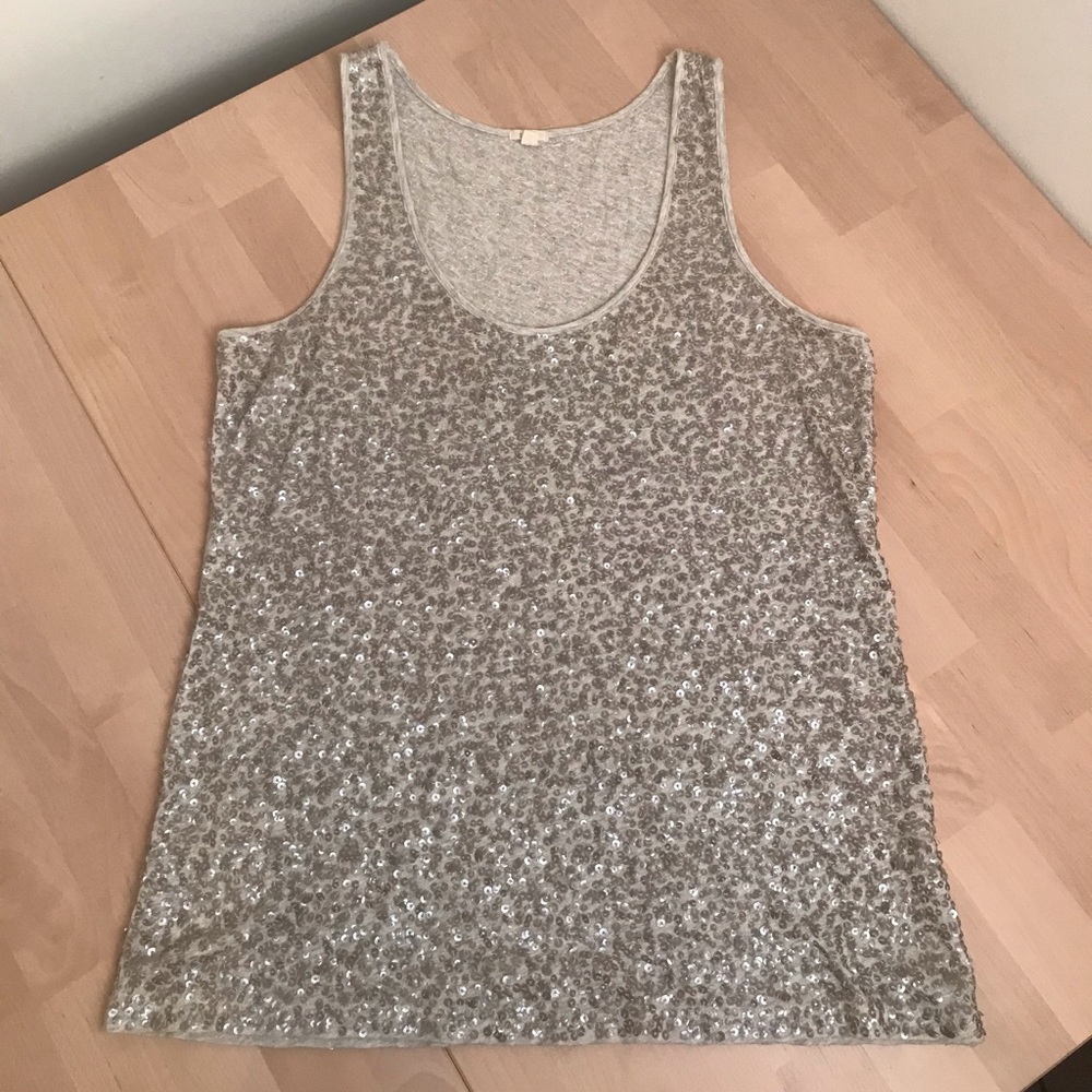 J. Crew Sequin Tank Top